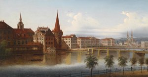ルツェルン、スイスのビュー 作： J. Wilhelm Jankowsky